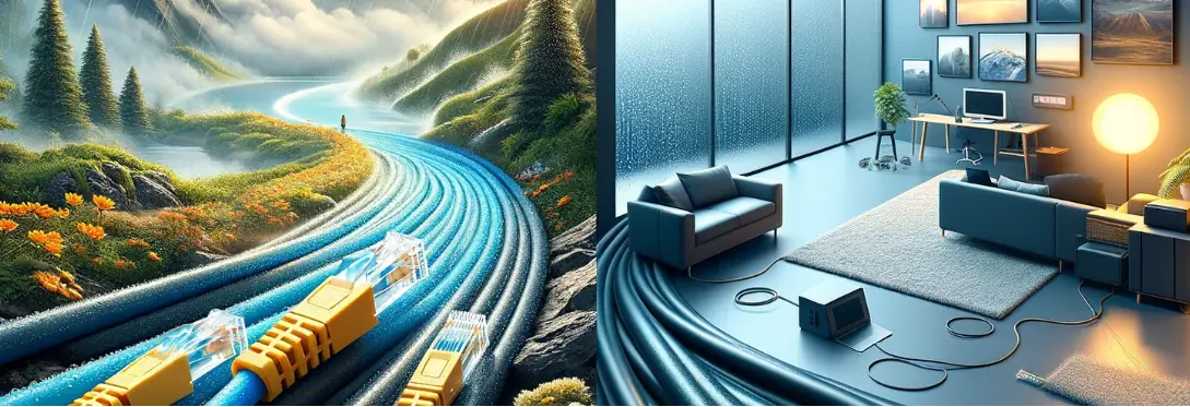 تفاوت کابل شبکه ایندور و اوتدور
